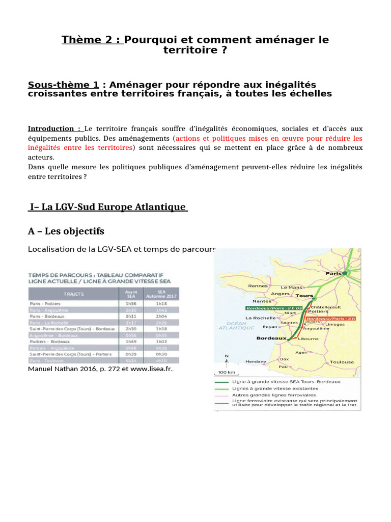 Aménagement du territoire et inégalités | PDF | France | Communes de France