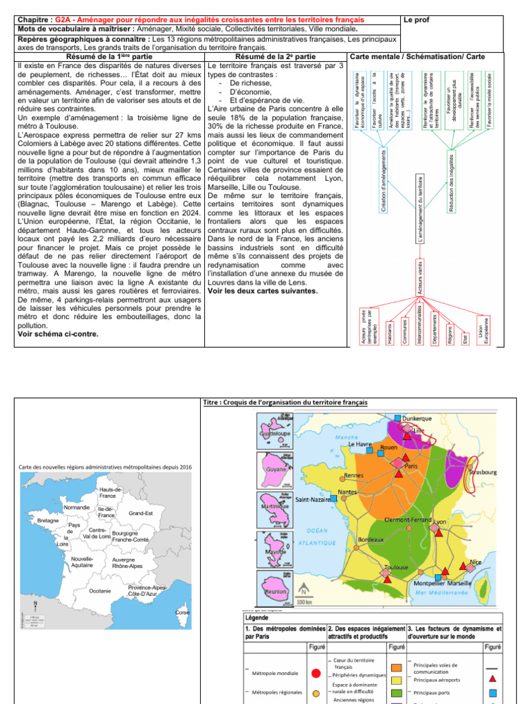 Aménagement du territoire en France | PDF | France | Paris