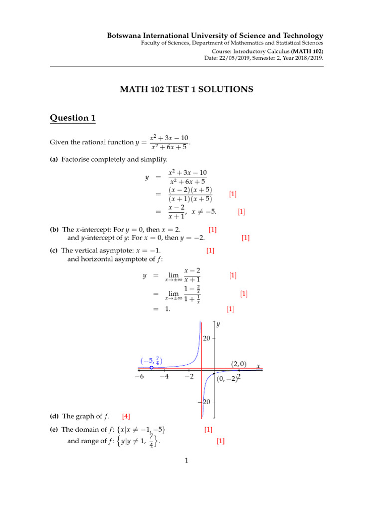MATH 102 Test 1 Solutions Summary | PDF | Theoretical Computer Science ...