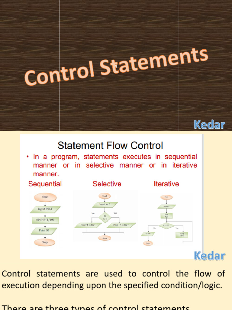 Python (Control Statements) | PDF | Control Flow | Computer Science