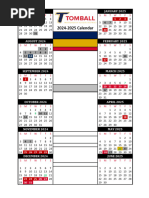 Tomball ISD Calendar 2025-26 | PDF | Traditions ...