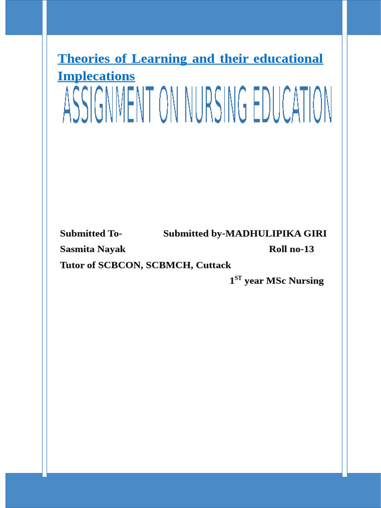 1st Page Assignment | PDF
