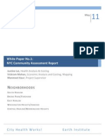 White Paper No.1: NYC Community Assessment Report: Eighborhoods