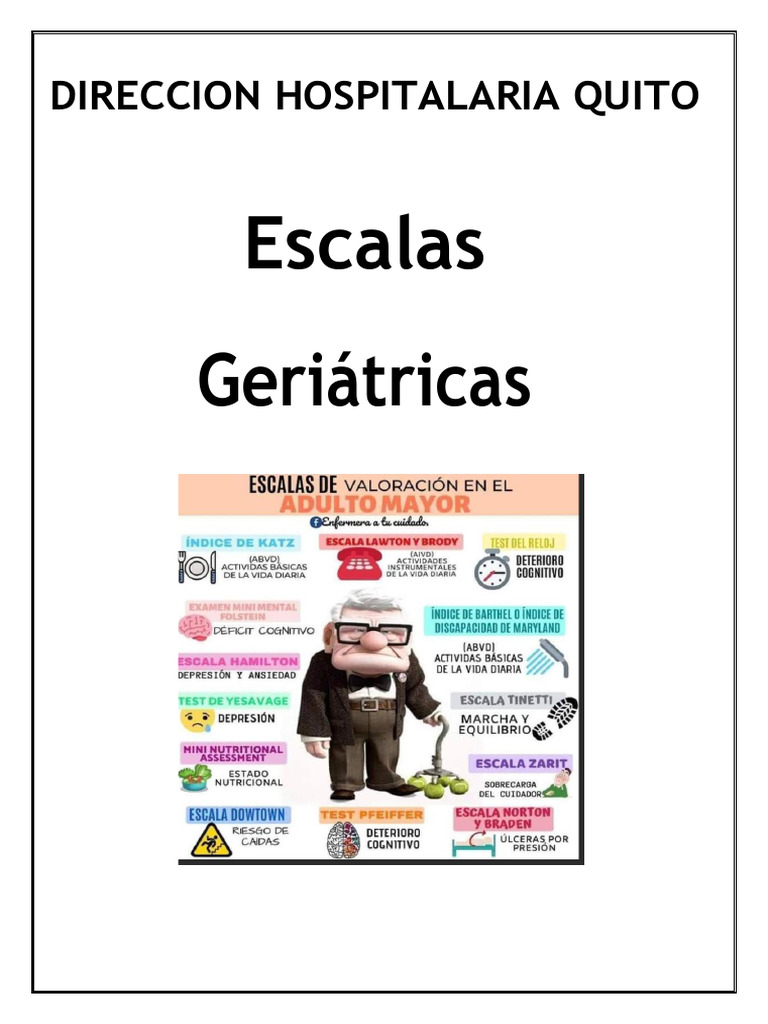 ESCALAS GERIATRIA HPOL PDF | PDF | Cuidado de la salud | Enfermedades y ...