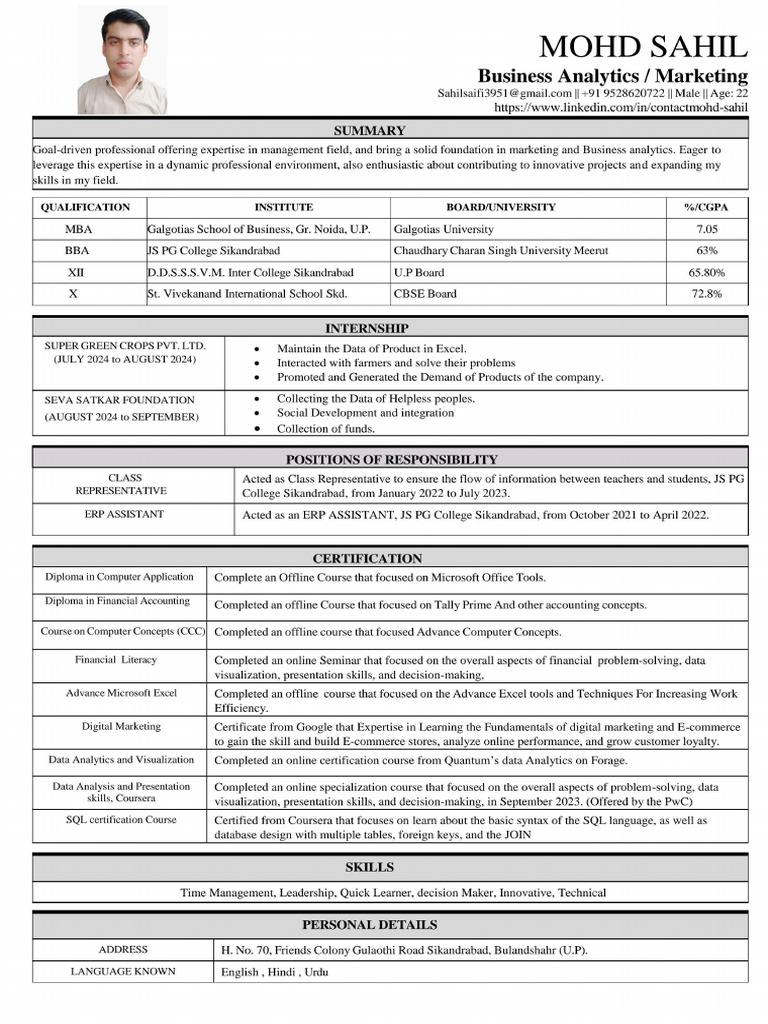 Mohd CV | PDF