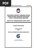 Download Tsl 3104 Phonetics and Phonology Course Proforma by Wan Mi Wan Mi SN82002612 doc pdf
