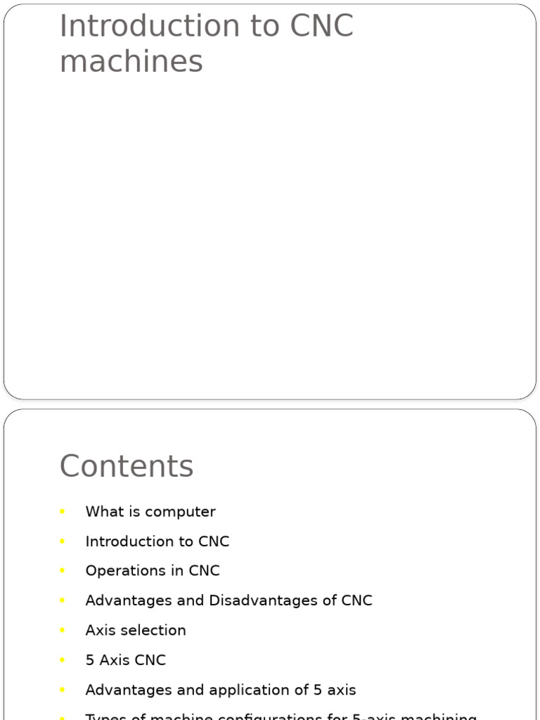 CNC Machines: Overview and Benefits | PDF | Electric Motor | Numerical ...