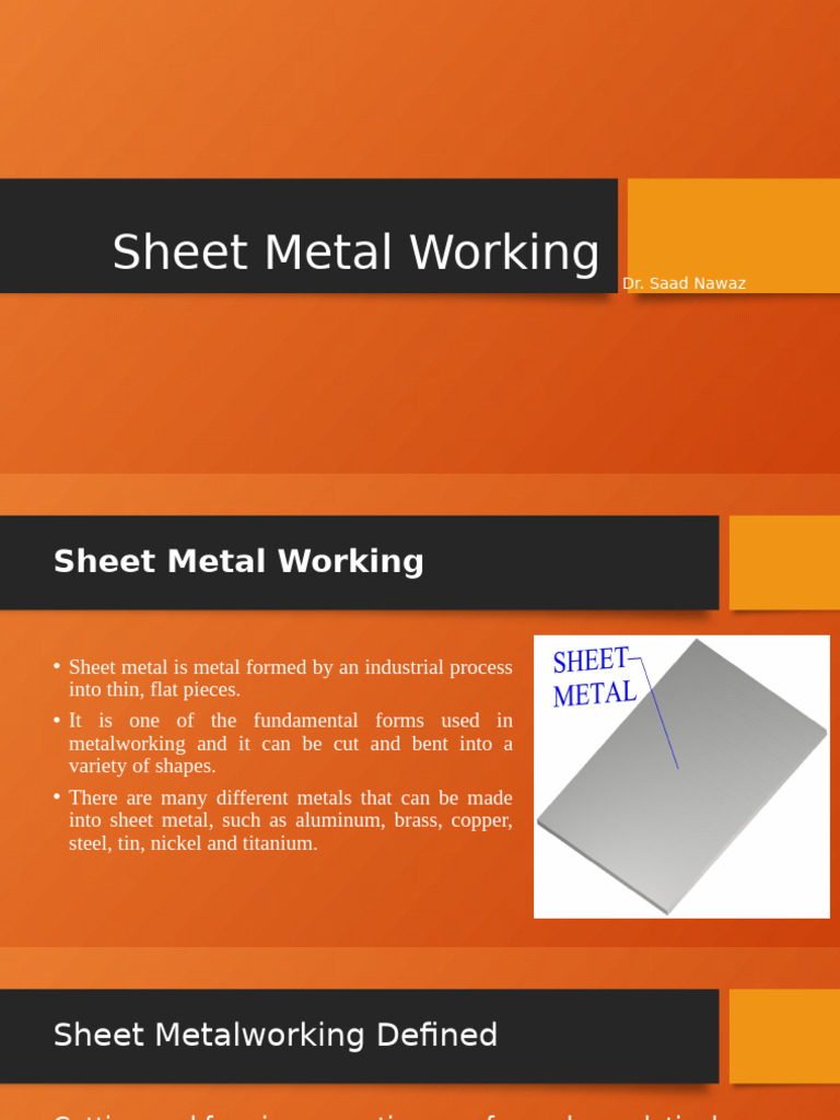 Sheet Metal Forming | PDF | Sheet Metal | Metalworking