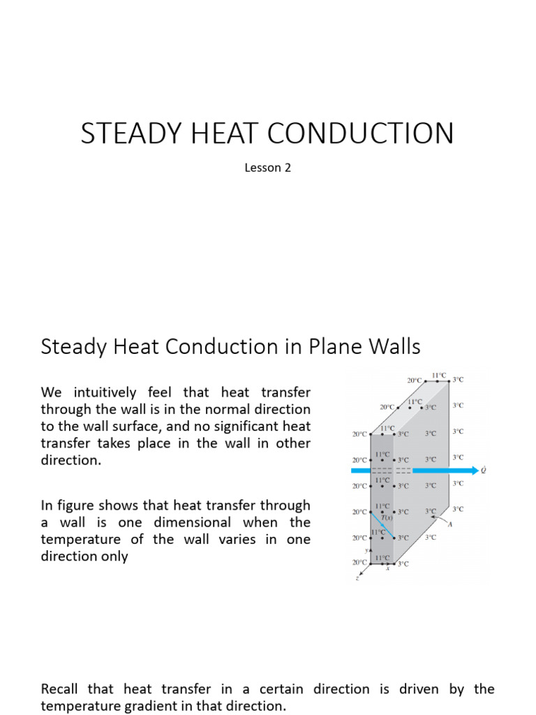 Steady Heat Conduction | PDF | Heat Transfer | Thermal Conduction