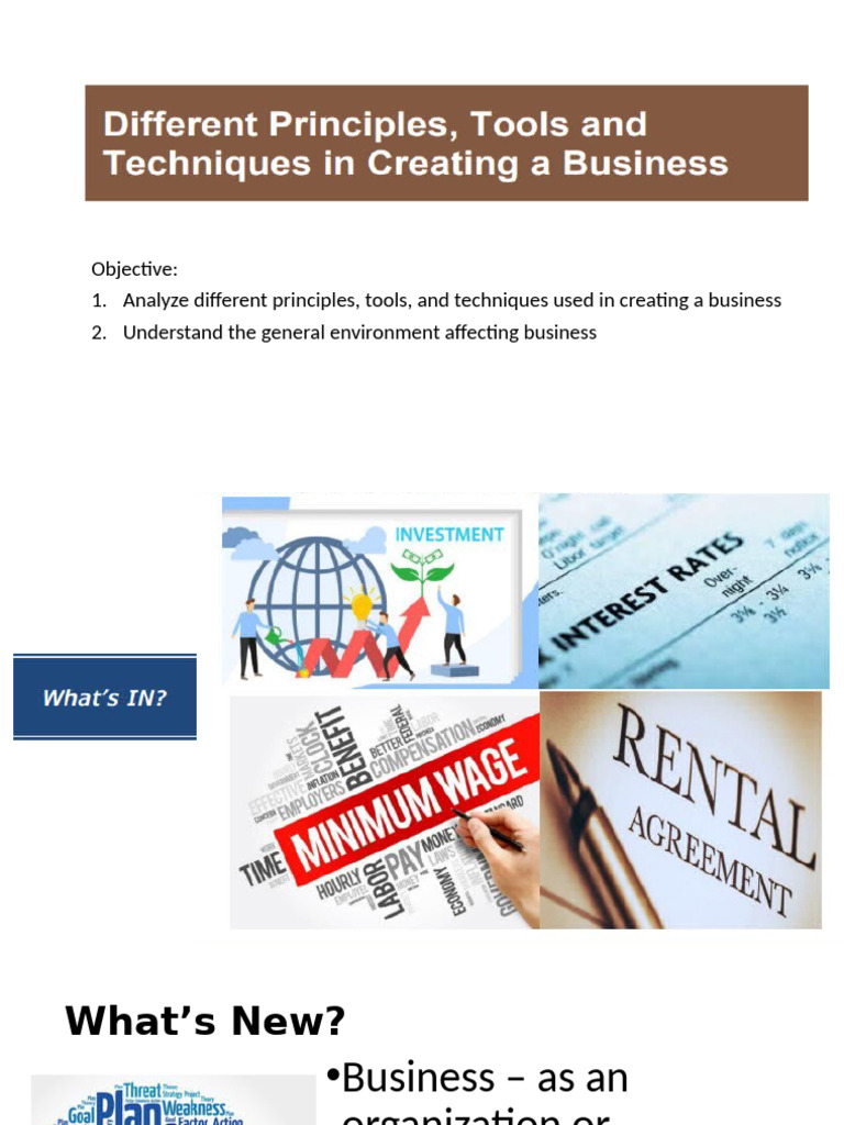 Lesson 3a C Principles Tools and Techniques | PDF | Market (Economics ...