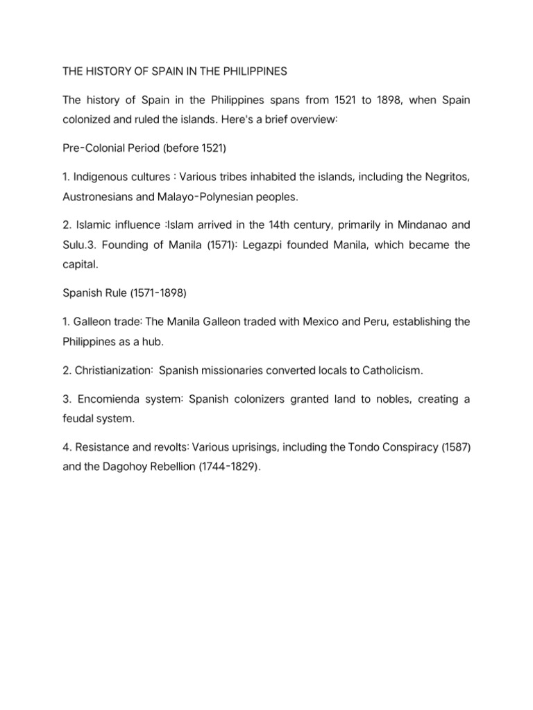 Spain's Colonial Impact on the Philippines | PDF | Philippines