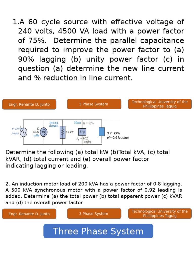 Three-Phase System Analysis and Calculations | PDF | Ac Power | Phase ...