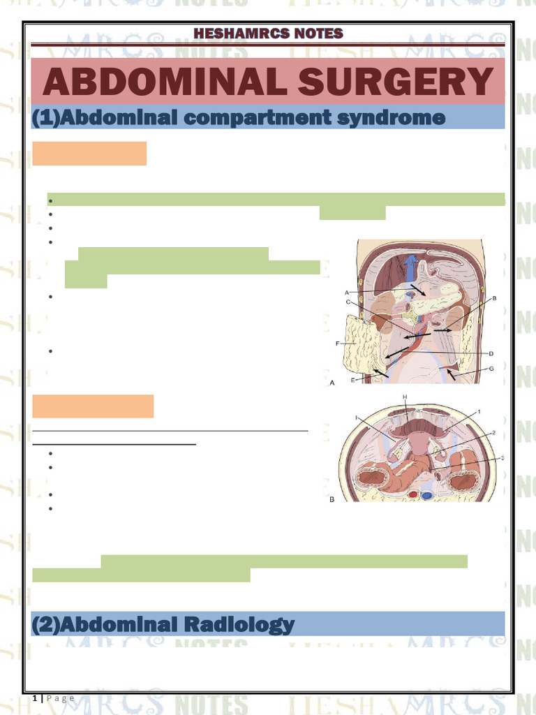 Abdominal Surgery and Pain Management Guide | PDF | Gastroenterology ...