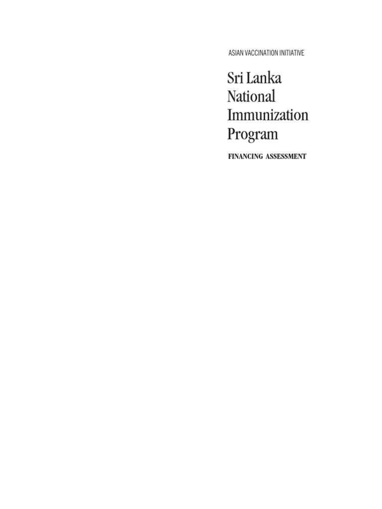 Natl Immunization | PDF | Vaccines | Government Spending