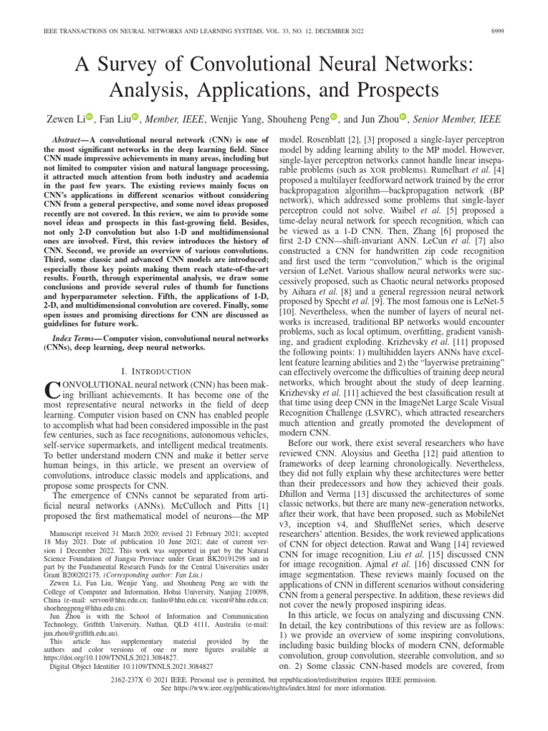CNN - A - Survey - of - Convolutional - Neural - Networks - Analysis ...