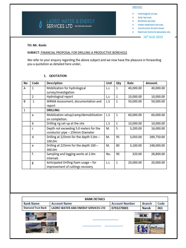 Drilling Risk Assessment Proposal | PDF | Borehole