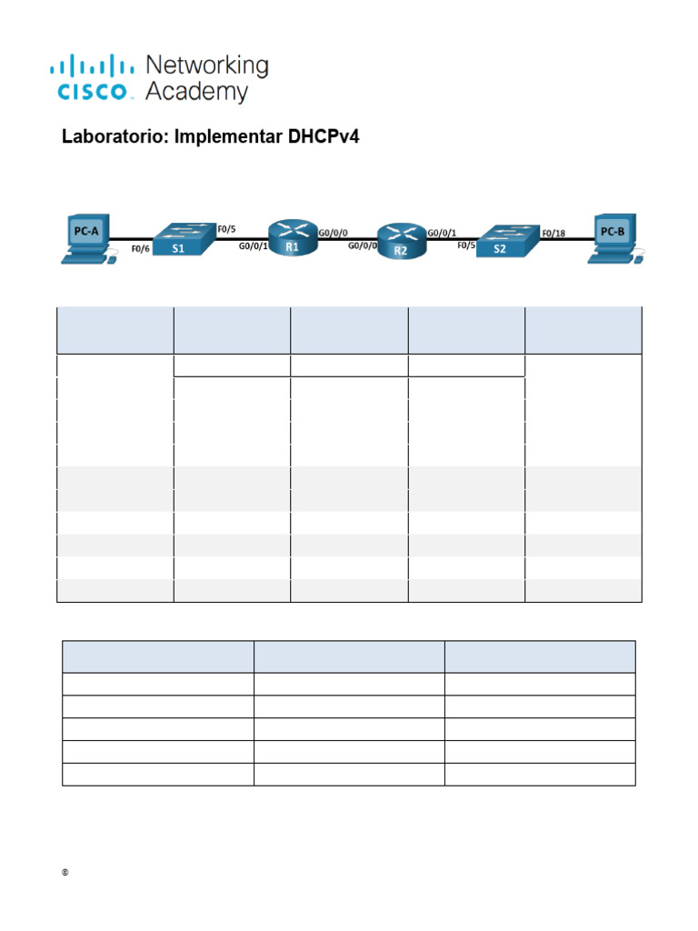Configuración de DHCPv4 en Cisco | PDF | Dirección IP | Enrutador ...