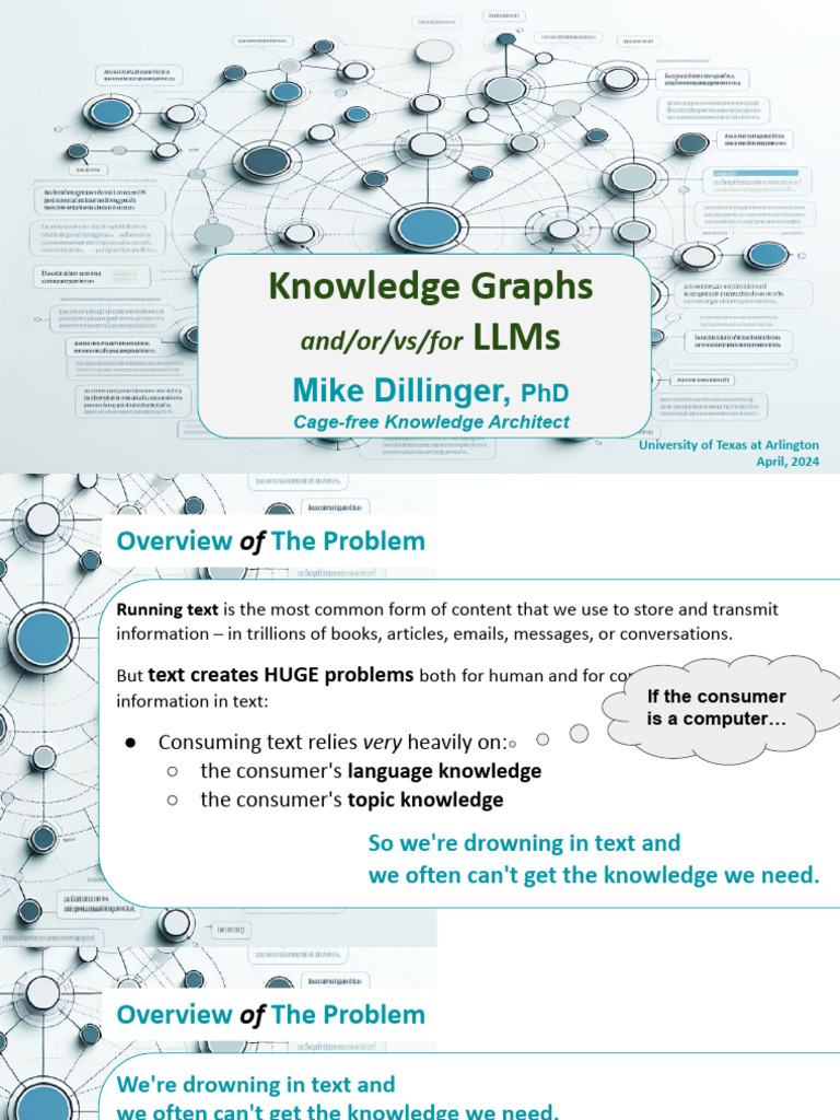 Knowledge Graphs and or Vs For LLMs 1717939076 | PDF | Ontology ...