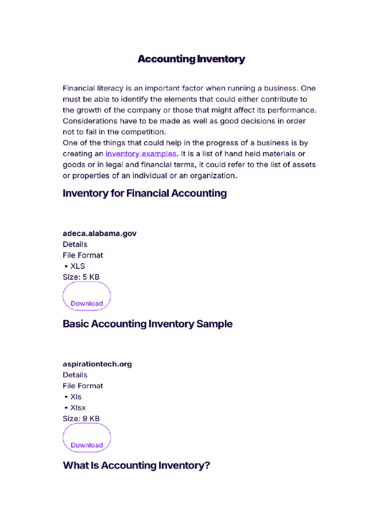Accounting Inventory | PDF