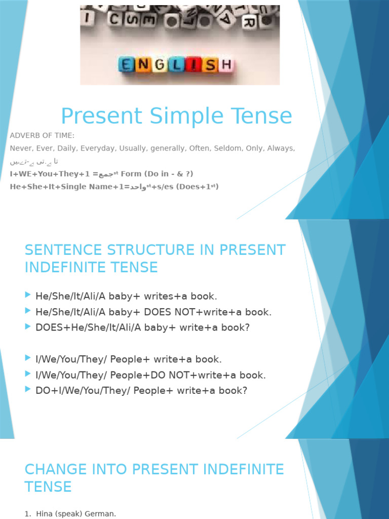 Present Indefinite | PDF | Subject (Grammar) | English Language