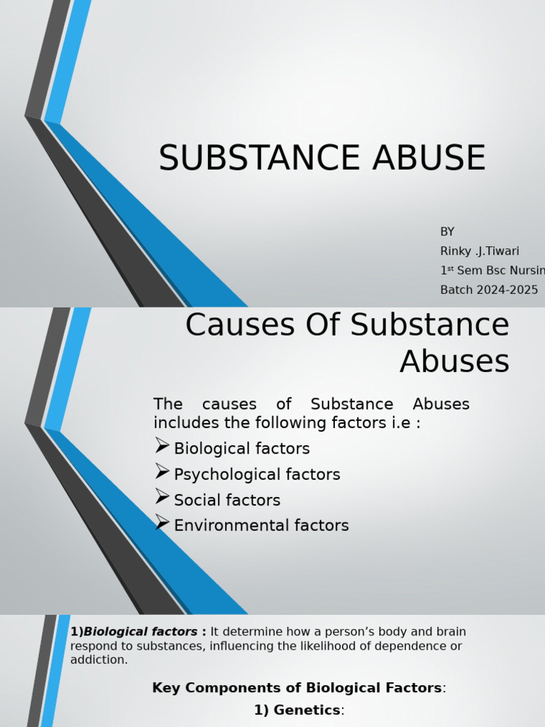 Substance Abuse - PPTX New-2 | PDF | Substance Abuse | Mental Disorder