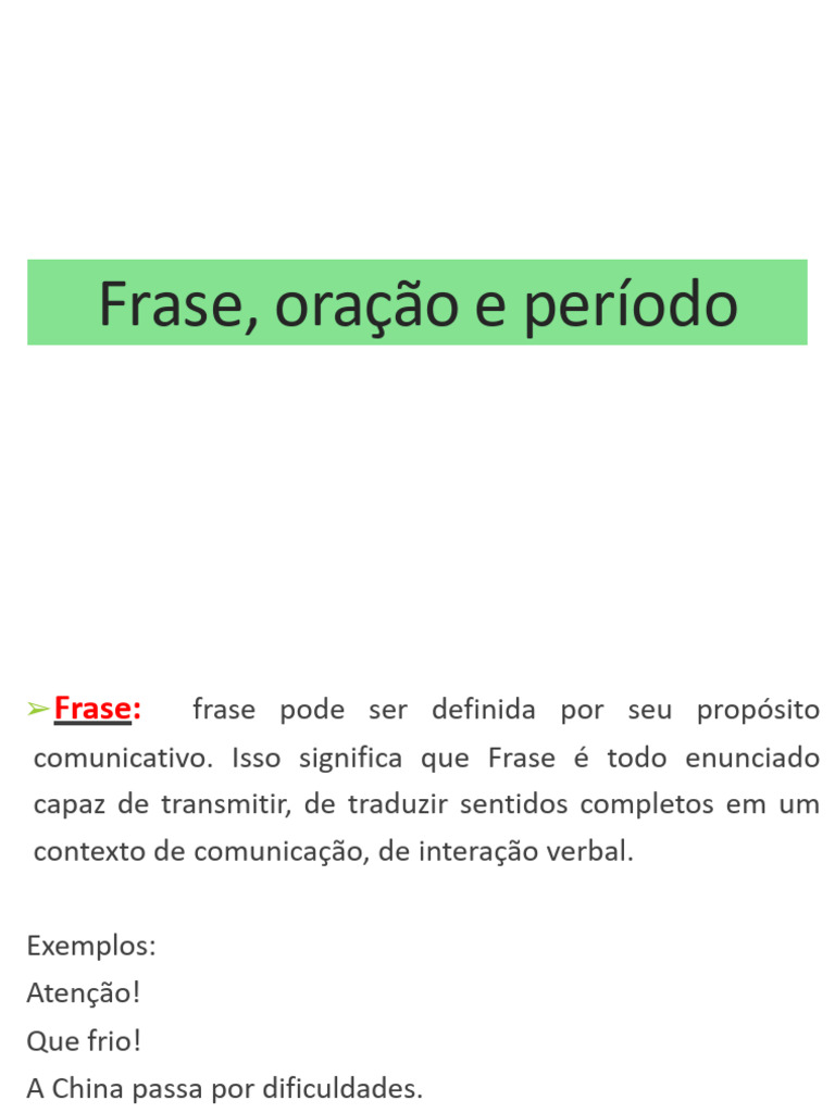 Conteudo de Periodos Das Oração | PDF | Assunto (gramática) | Predicado ...