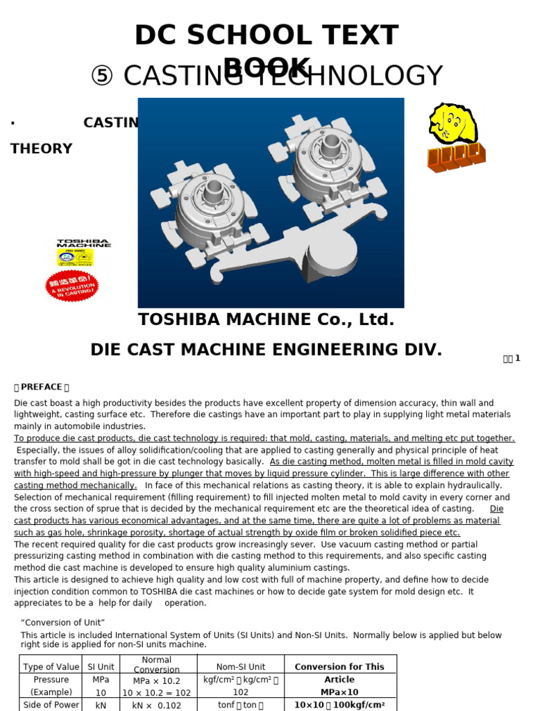 Die Casting Technology Overview | PDF | Industrial Processes | Physical ...