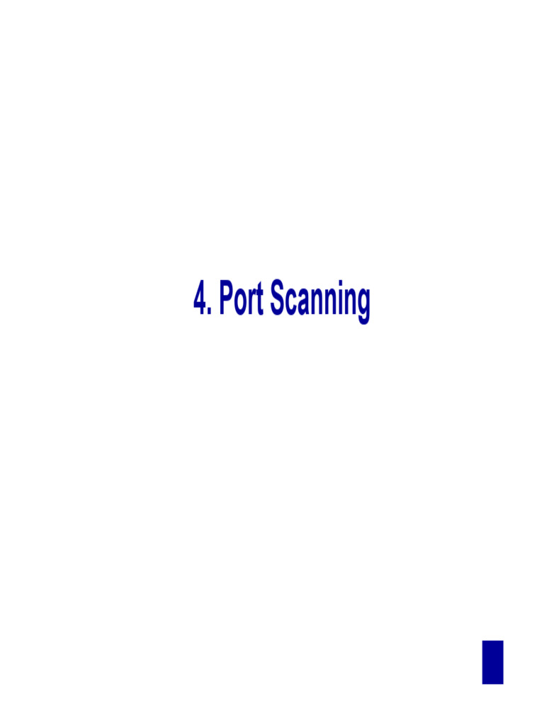 4. Scan (EN) | PDF | Transmission Control Protocol | Port (Computer ...