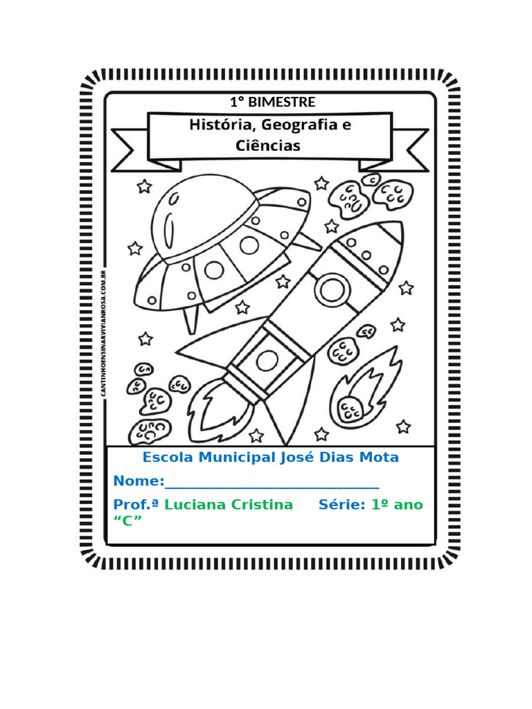 Capa 1º Bimestre - História Geografia e Ciências | PDF