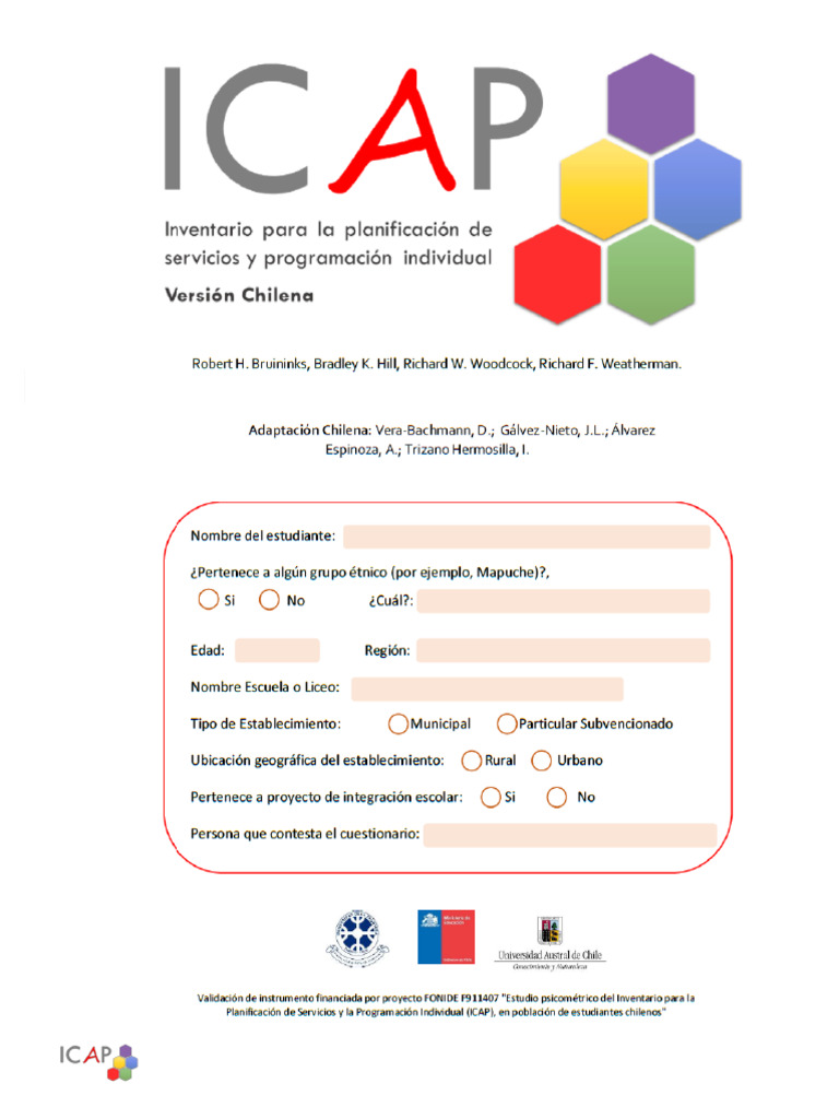 Evaluación del Espectro Autista en Estudiantes | PDF | Espectro autista ...