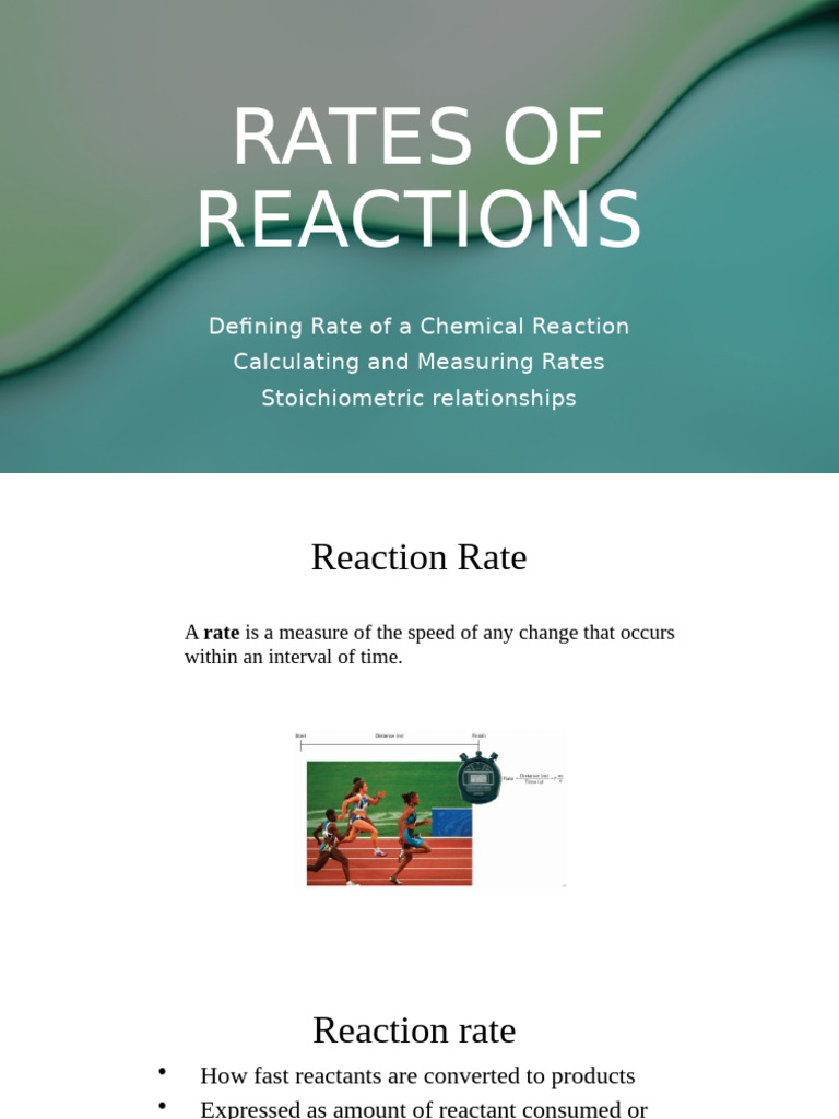Lesson 1 - Winter Break Assgt - Rates of Reactions | PDF | Reaction ...