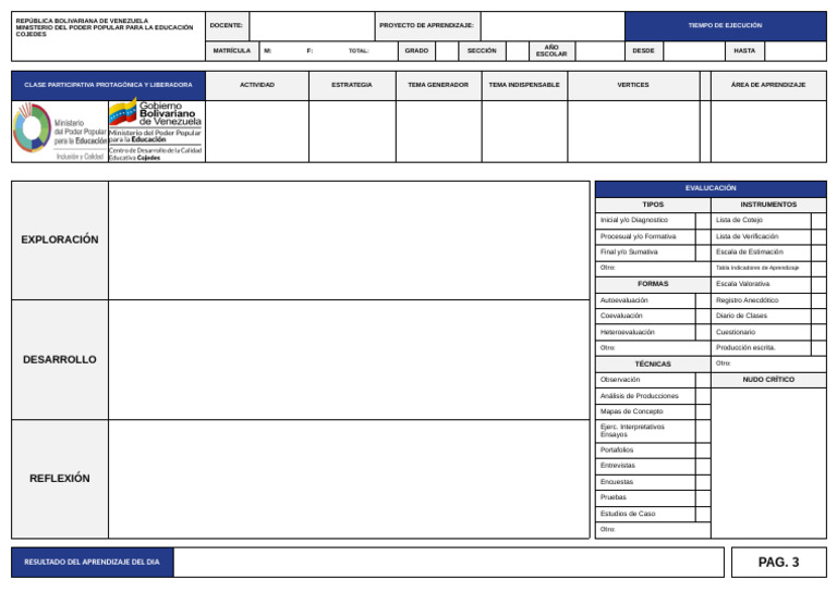Formato Clase Participativa | PDF | Modificación de comportamiento ...