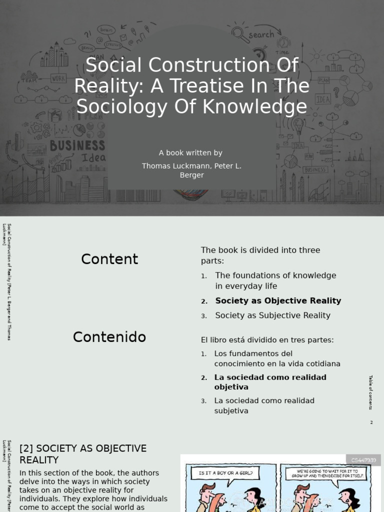 Social Construction of Reality Explained | PDF | Reality ...