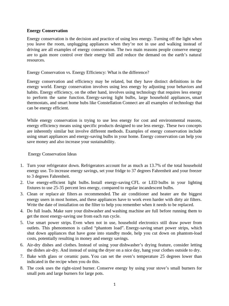 Energy Conservation | PDF | Gasification | Energy Conservation
