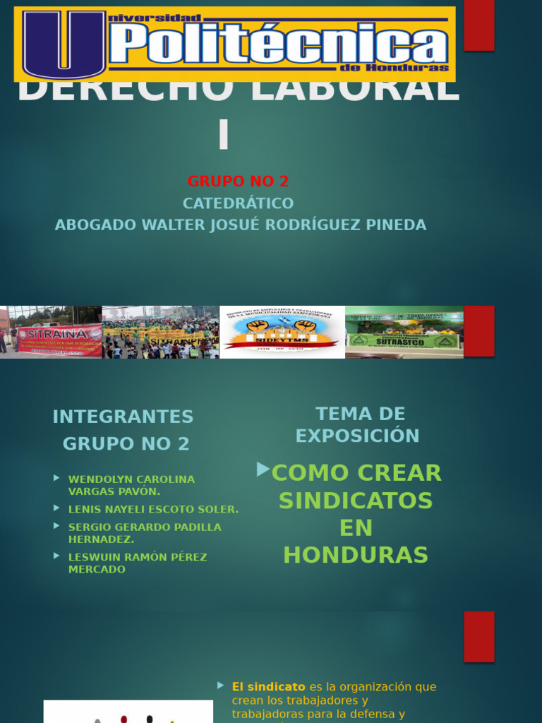 Cómo Crear Sindicatos en Honduras | PDF | Sindicato | Organización ...