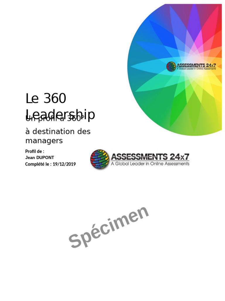 Évaluation 360° du Leadership | PDF | Direction | Intelligence émotionnelle