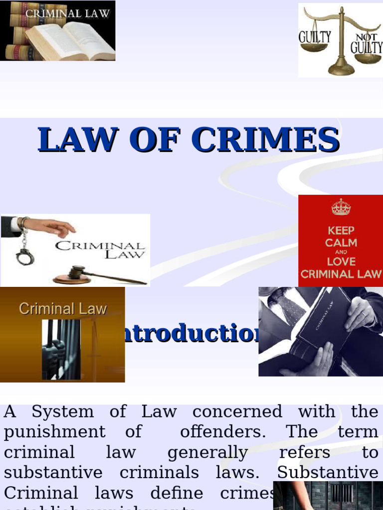Elements of Crime in Criminal Law | PDF | Crimes | Crime & Violence