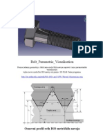 Catia - Bolt Parametric Visualisation