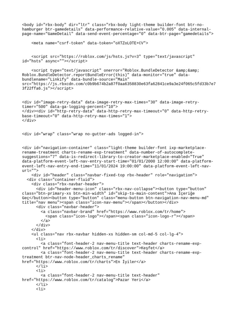 Roblox Game Details Overview | PDF | Software | Cyberspace