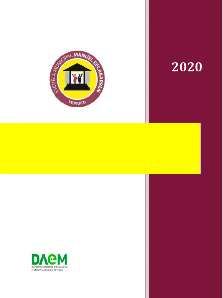 Plan de Gestión de Convivencia Escolar 2020 | PDF | Violencia ...