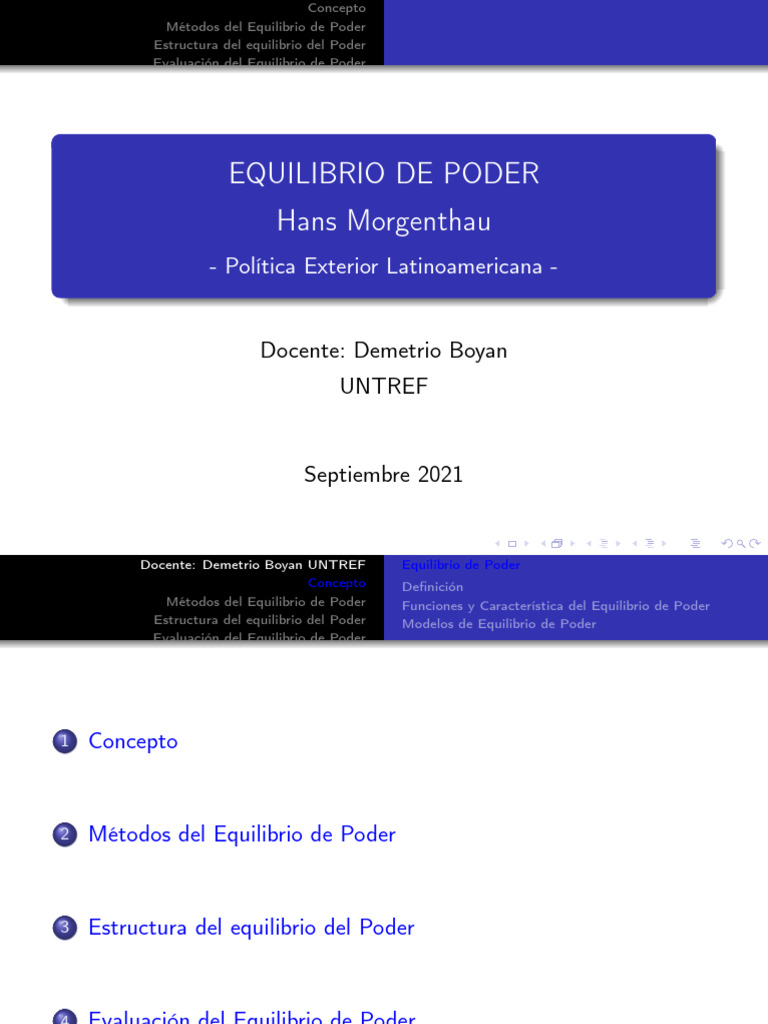Unid 2 Equilibrio - de - Poder | PDF | Estado (política) | Nación