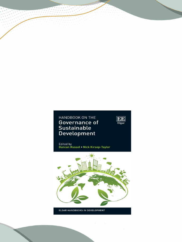 Handbook on Sustainable Development Governance | PDF | Sustainability ...