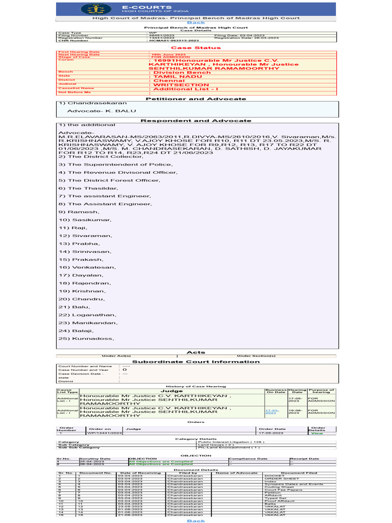 CASE NUMBER SEARCH visual data 3