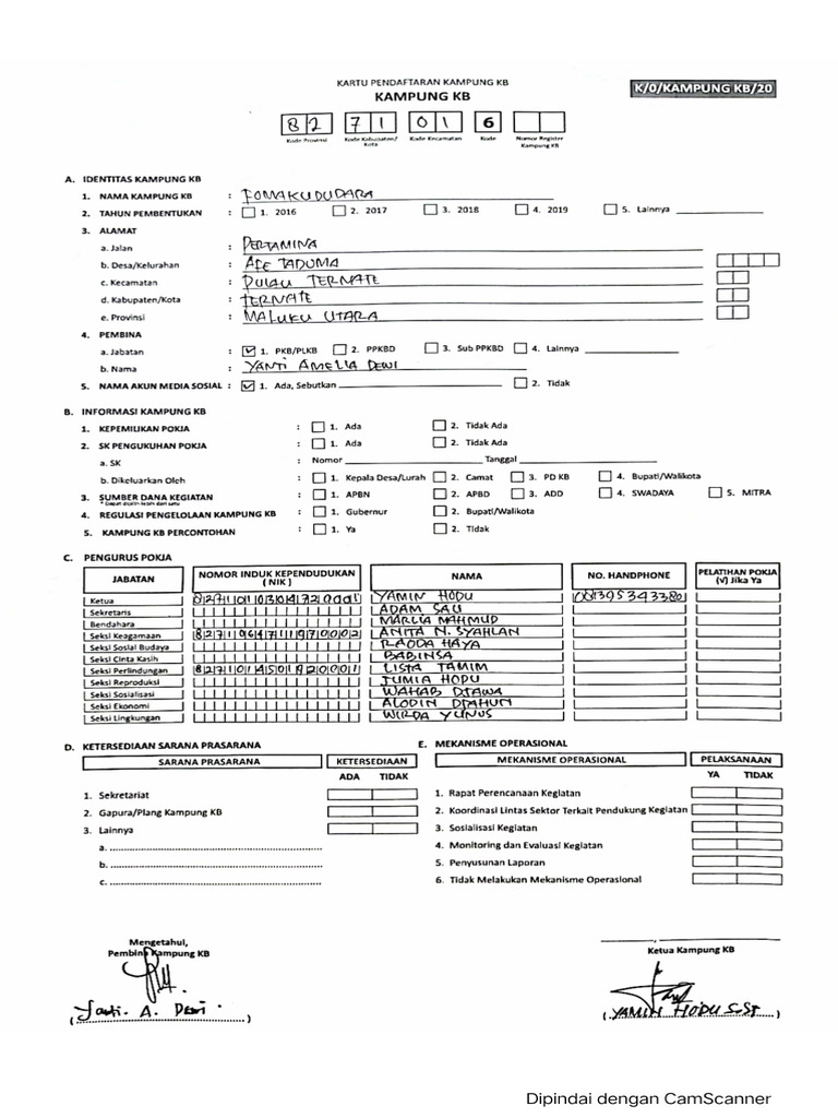 SK Dan RKM KKB Afetaduma | PDF