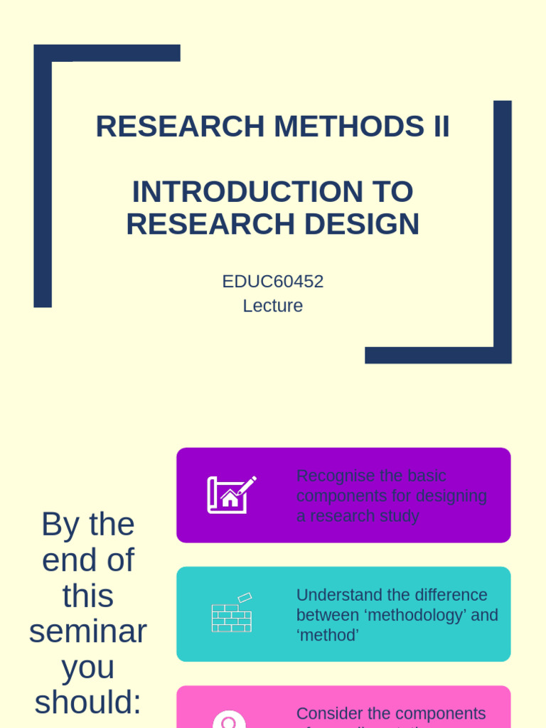 EDUC60452 Week 1 Lecture | PDF | Methodology | Quantitative Research
