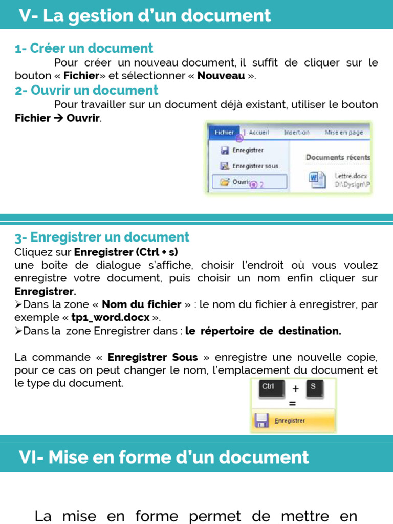 Guide de gestion et mise en forme de documents | PDF