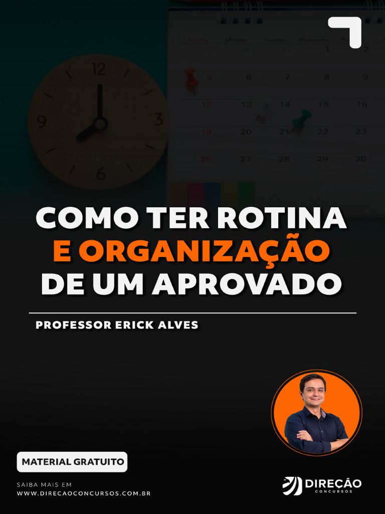 Rotina de Estudos para Concursos Públicos | PDF | Aprendizado | Tempo