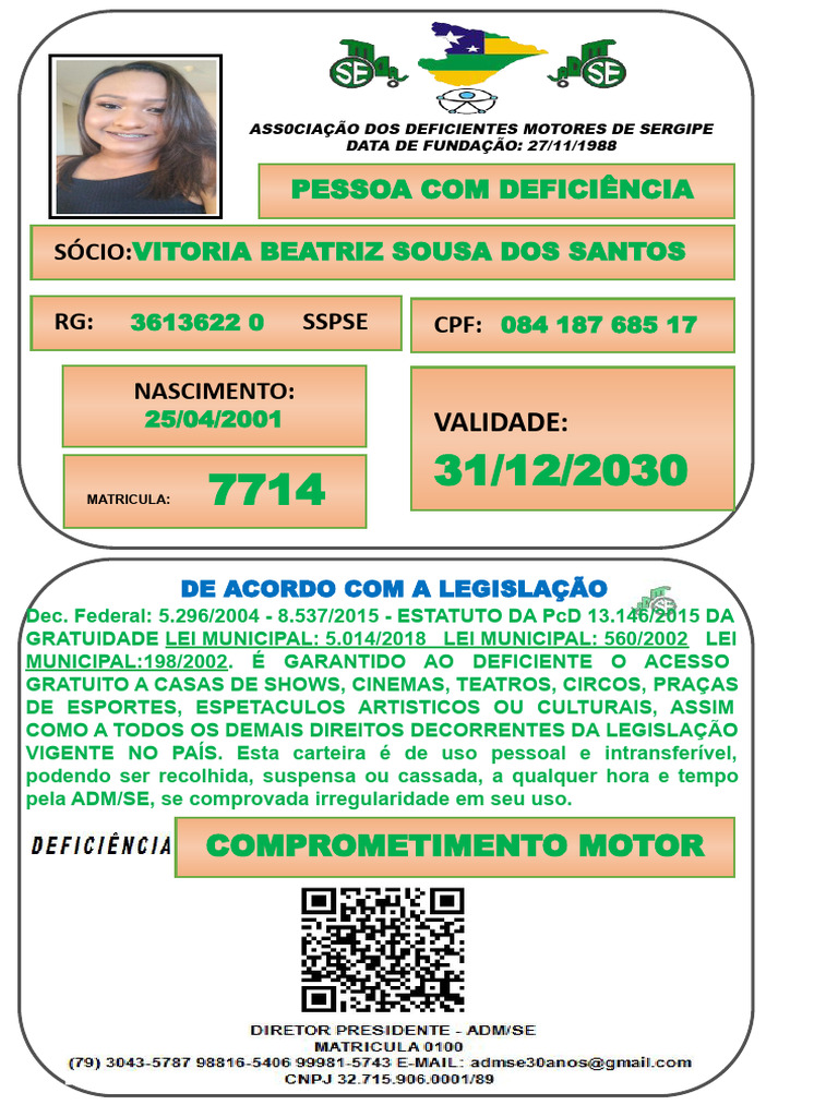 Carteira de Identificação para PcD | PDF