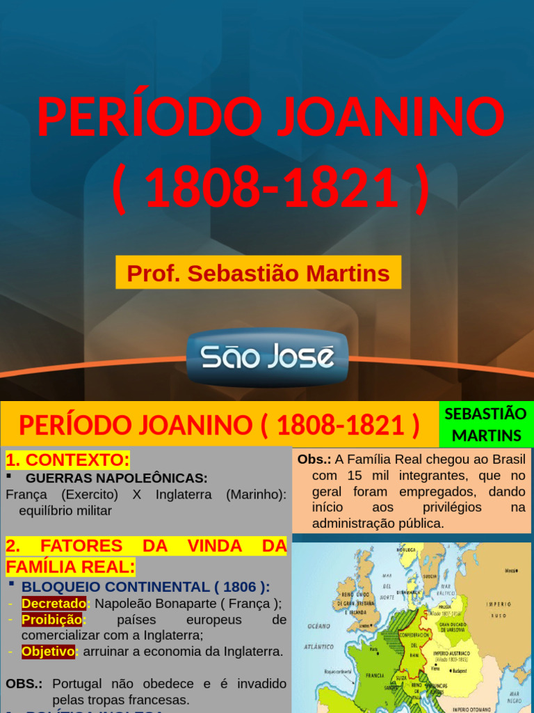 Contexto e Impactos do Período Joanino | PDF | Brasil | Independência