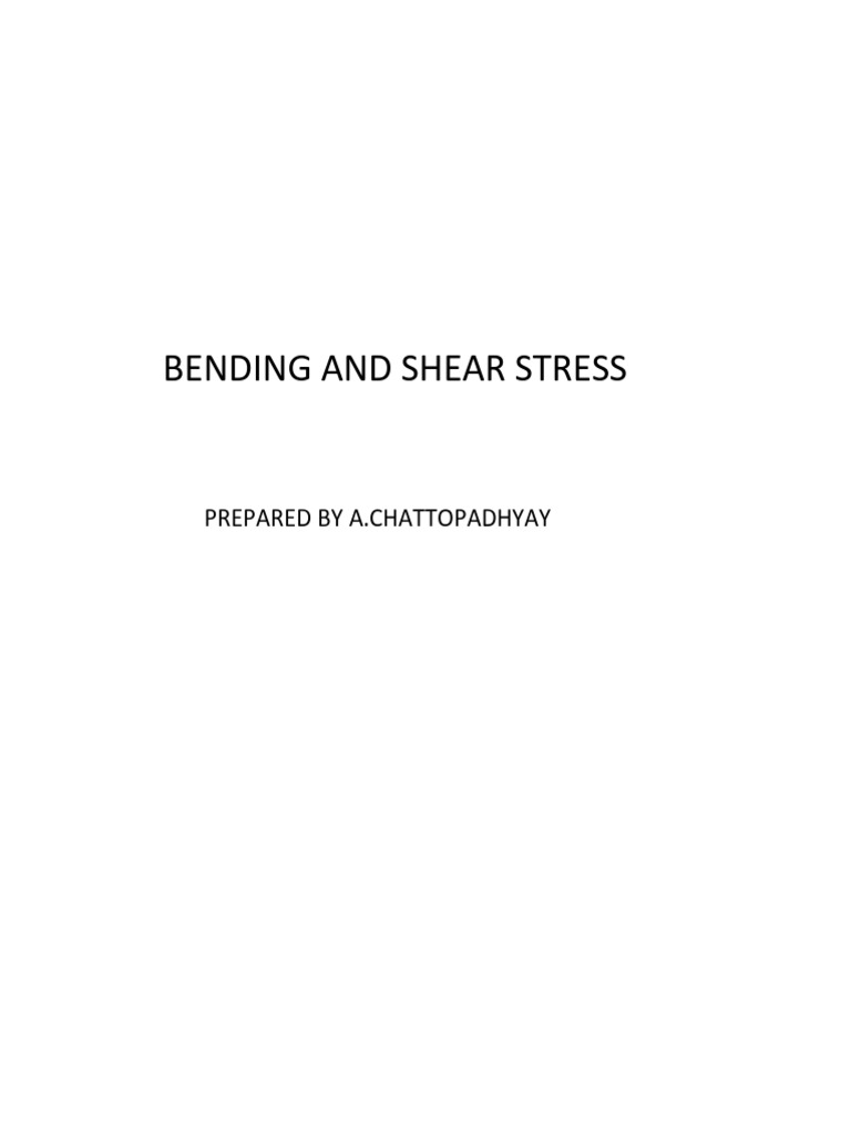 Bending and Shear Stress in Beams | PDF | Bending | Beam (Structure)